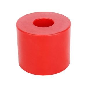 Sunrise Poly Soft Roller Round Cap 2 1/2" 17mm Bore Red - Brps305