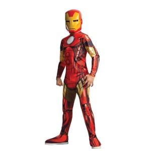 Iron Man Avengers Halloween Costume for Kids with Full Suit and Mask, 9-10-YRS