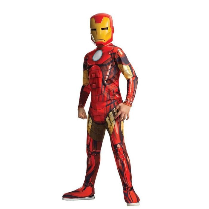 Iron Man Avengers Halloween Costume for Kids with Full Suit and Mask, 9-10-YRS