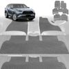 6D Diamond Car Floor Mats for Toyota Kluger 2021-Current-Ultimate Set-Grey-Outback GT