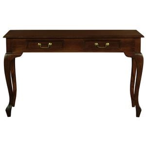 Centrum Furniture Queen Anne 2 Drawer Sofa Table - Mahogany