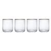 4pc Mikasa Sorrento Crystal Tumbler Glass Set 400ml
