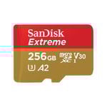 SanDisk Extreme 256GB MicroSDXC SQXAV Mem Card [SDSQXAV-256G-GN6MA]