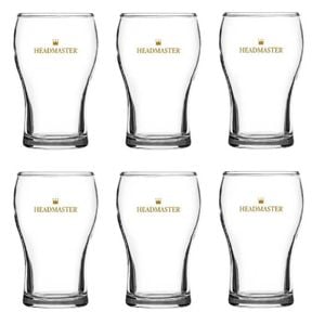 Crown Nucleated Headmaster Beer Washington Glasses 425ml | Set Of 6