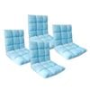 SOGA 4X Light Blue Floor Recliner Sofa Chair