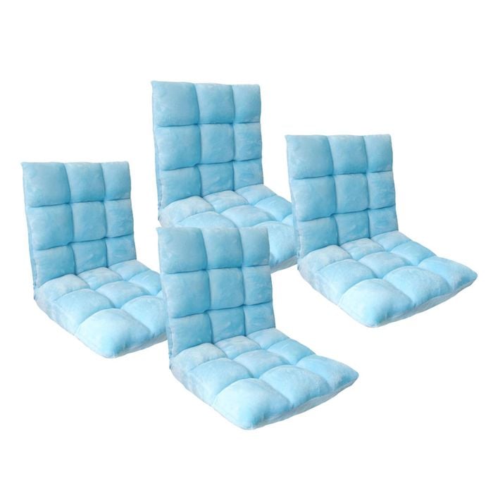 SOGA 4X Light Blue Floor Recliner Sofa Chair