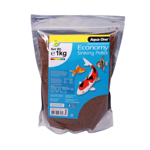 Aqua One Bulk Economy Sinking Pellets 1mm 1kg (11756)