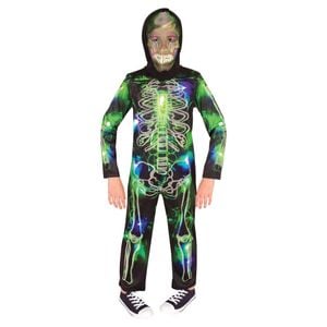 Rubies Spooky Glow In The Dark Skeleton Spooky Boys Dress Up Costume Size M