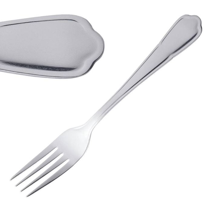 Olympia Dessert Fork Dubarry 18/0 Stainless Steel 12 Pack 190mm