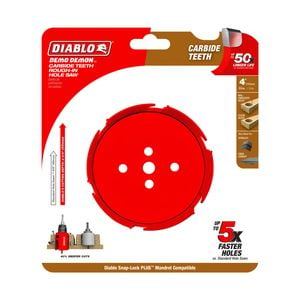 Diablo 4” Demo Demon Carbide Teeth Rough-In Hole Saw