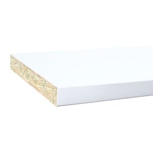 CUSTOMpine® Carcass DS Shelving E1L 16mm 3600 x 445mm STD Particleboard White Matt