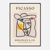 Galrie Picasso's Les Dejeuners Dessins - Iconic Modernist Art Print for Home Decor, Black Frame, 50 x 70cm (20 x 28inch)