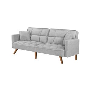 Levede Sofa Bed Futon Convertible Fabric Lounge Couch 3-Seater Recliner