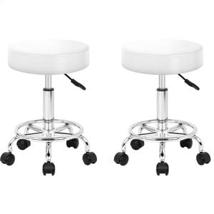 ALFORDSON Salon Stools White 2X