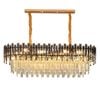 Eli & Co. Lighting Noelle 8-Light Linear Crystal Chandelier - 90cm Ceiling Light