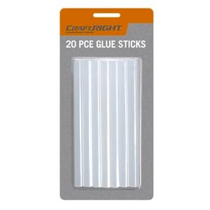 Craftright 7.2 x 100mm Glue Sticks - 20 Pack