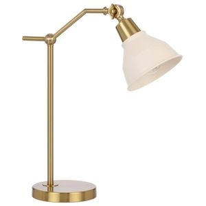 Telbix Kylan Modern Table Desk Lamp Light Metal Antique Gold Gloss Matte