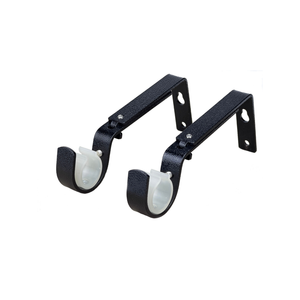 Pillar Black 25/32mm Adjustable Universal Curtain Rod Bracket