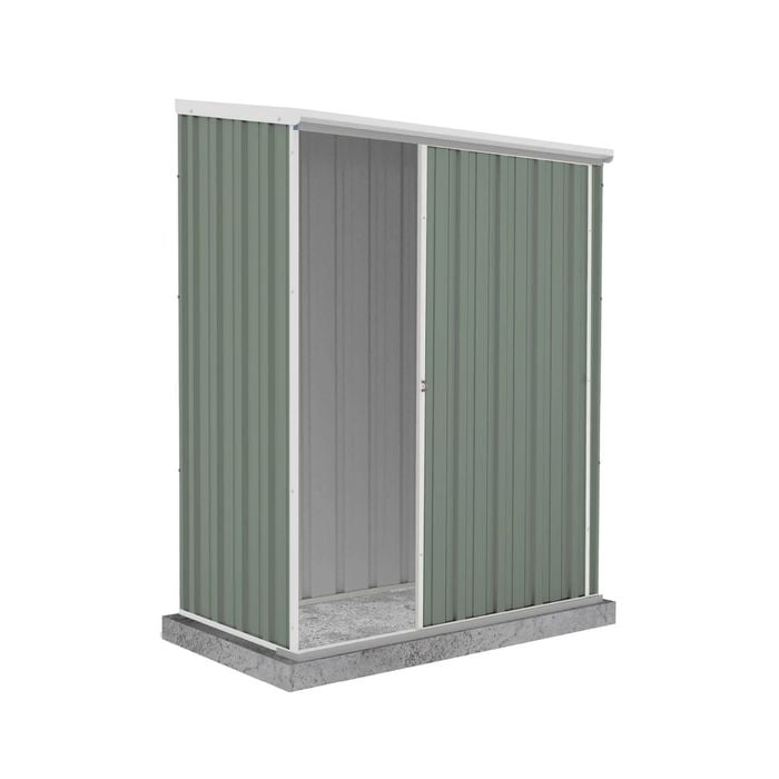 Absco Sheds 1.52 x 0.78 x 1.95m Pale Eucalypt Ezislider Single Sliding Door Garden Shed