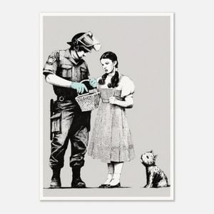 Galrie Banksy Stop and Search Poster 2007 - Museum Quality Art Print, Poster Only, A4 21 x 30cm (8 x 12inch)
