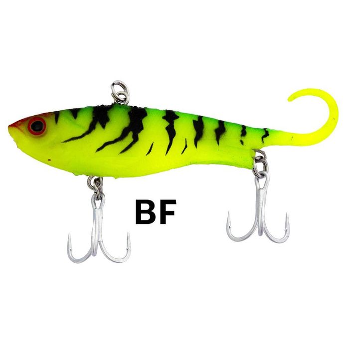 Zerek Lure Fish Trap 65mm 10g Soft Vibe Fishing Lure Blended Frog/BF