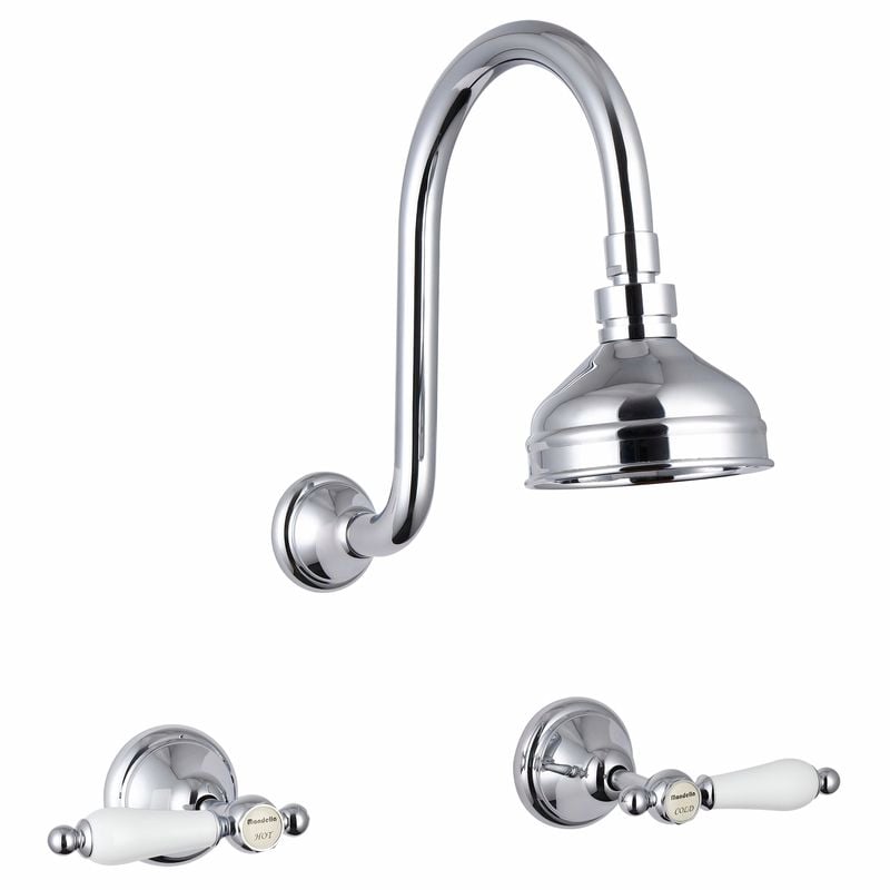 Maestro Chrome Plated Lever Handle Shower Set