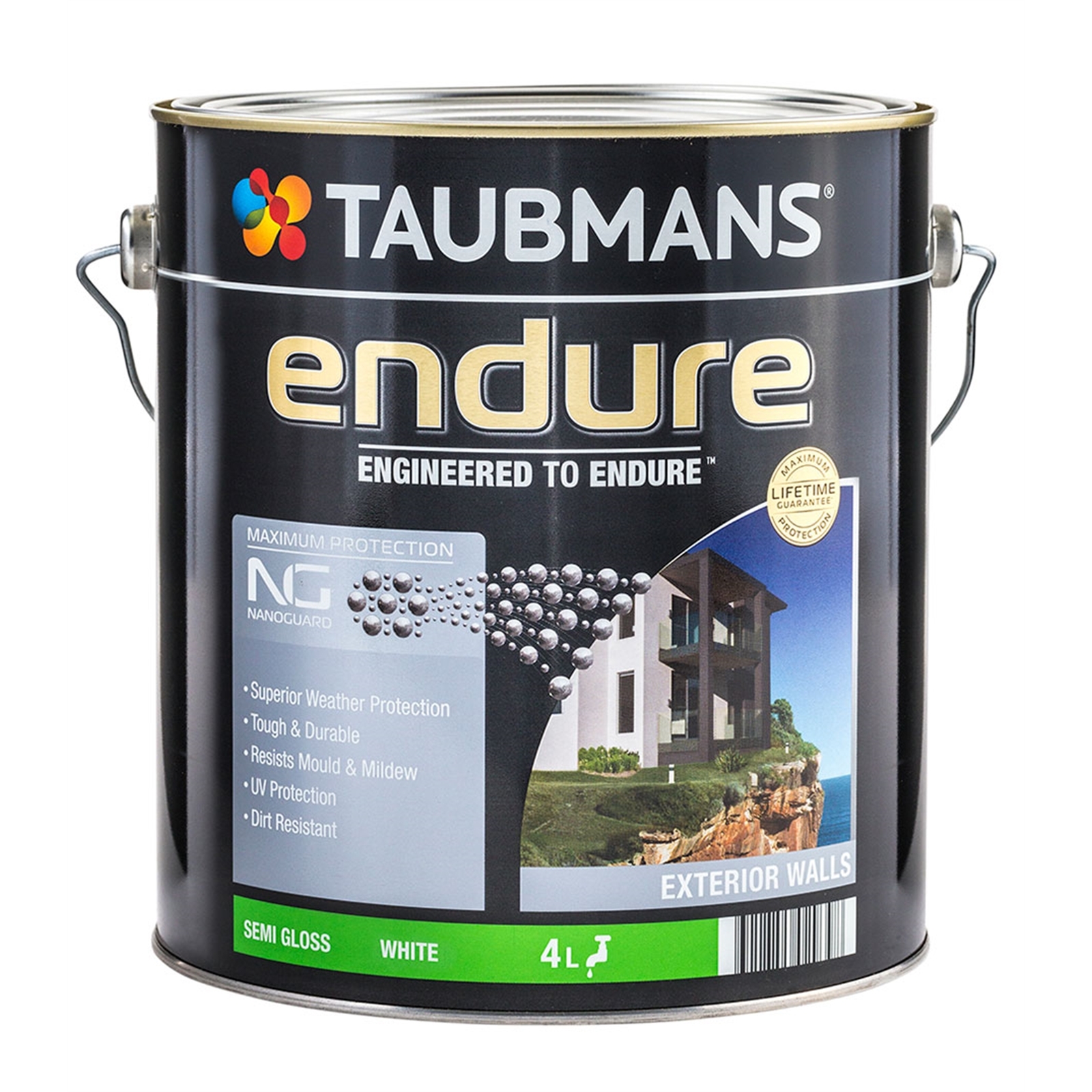 Taubmans Endure 15L Gloss White Exterior Paint thumbnail 2