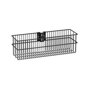Flexi Storage Home Solutions 435 x 140 x 134mm Black Double Slot Large Wire Basket