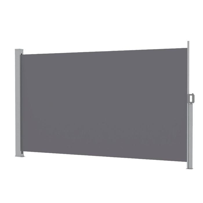 Instahut 1.8X4M Side Awning Retractable Privacy Screen Outdoor Sun Shade Grey