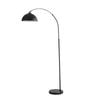 Oriel Lighting Marmo Arc Floor Lamp With Marble Base Black