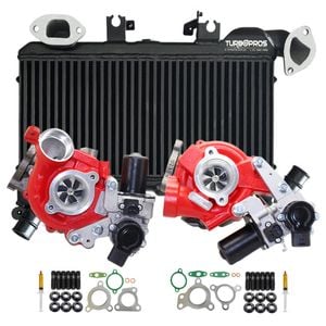 Gen1 High Flow Turbo Charger With 60mm Intercooler For Toyota Landcruiser 200 Series Vdj200 1vd-ftv 4.5l