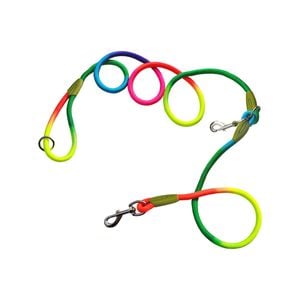 SOGA 220cm Double Ended Pet Leash – Rainbow