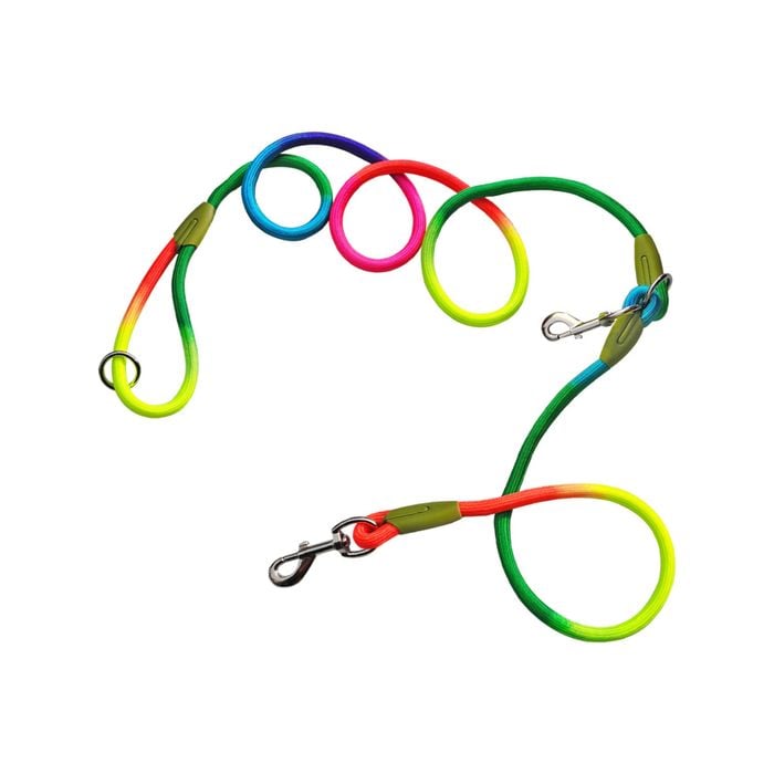 SOGA 220cm Double Ended Pet Leash – Rainbow