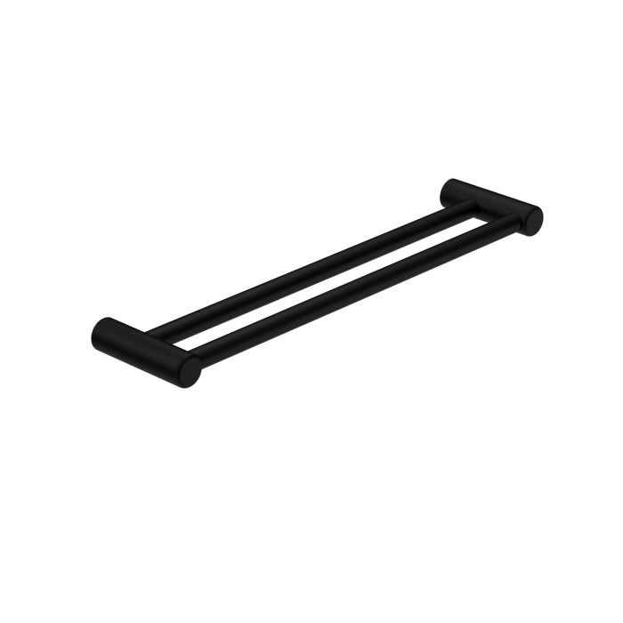 Nero Mecca Care 25mm Double Towel Grab Rail 600mm Matte Black