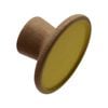 Adoored 45mm Yellow Round Cabinet Knob - 2 Pack