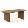 Arco Brown Oak 200cm Oval Dining Table