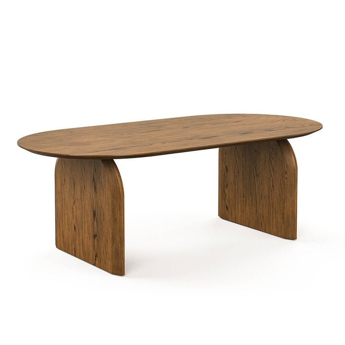 Arco Brown Oak 200cm Oval Dining Table