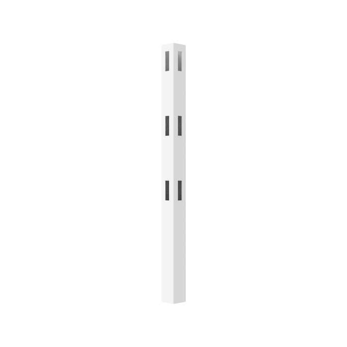 RapidFence 1820 x 127 x 127mm 3 Rail Hole Corner End Post
