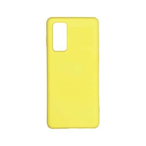 Shockproof Rubber Liquid Silicone Case - For Samsung Galaxy S20 (Yellow)