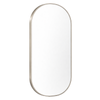 Barelli  1200 x 600mm Brushed Nickel Signature High Specification Ravello Pill Shaped Framed Mirror