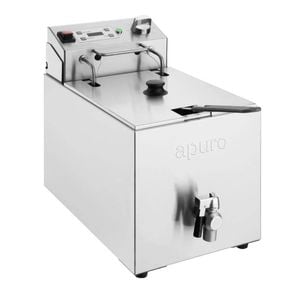 Apuro Single Tank Electric Fryer With Timer - 8ltr - 2.9kw - Cu620-a