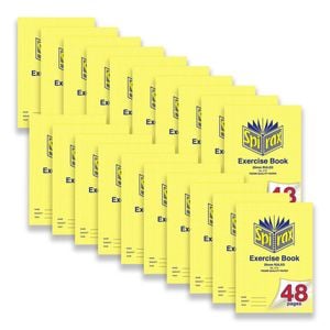 20pc Spirax 213 Exercise Book A4 25mm Ruled 48-pages 70gsm Writing Notebook Ylw