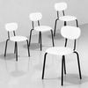 Advwin Dining Chairs Set of 4 Kitchen Chairs Reading Chair Cafe Chair Beige