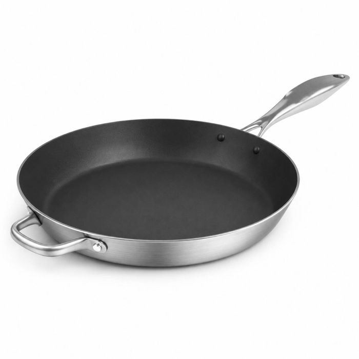 SOGA Stainless Steel Non-Stick Induction Fry Pan 36cm