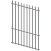 ProtectorAl 350 - 1200 x 1800mm Palladium Silver Raked Up to 15º Batten Pool Fence Panel