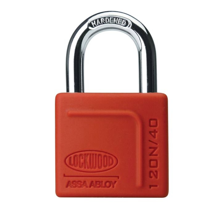 Lockwood 40mm Solid Brass 120N Series Padlock With Silicone Cover