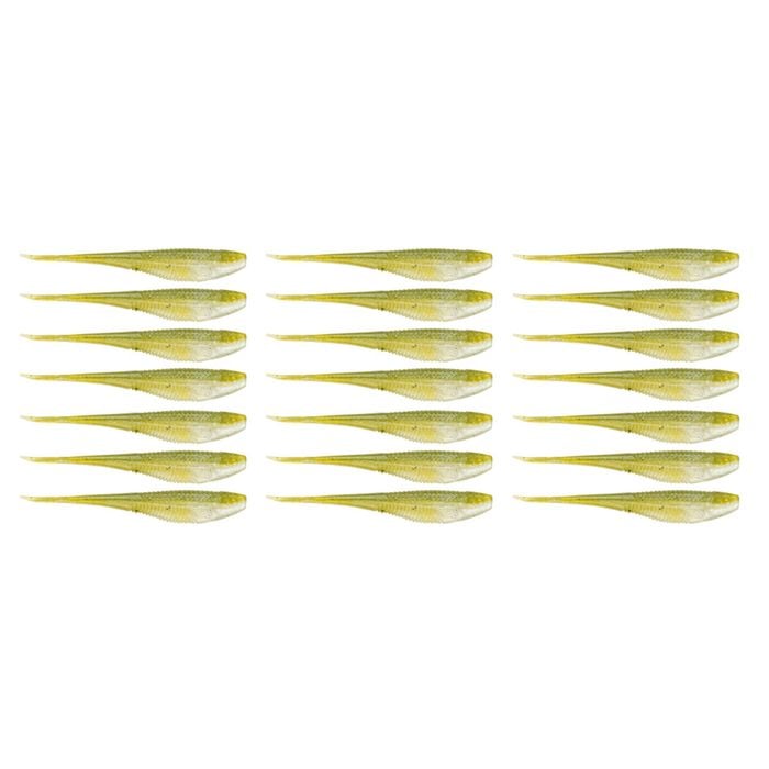 3x 7PK 3.75In Rapala Crush City The Jerk Plastic Minnow Lures -Pearl Watermelon