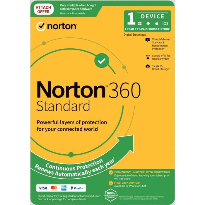 Norton 360 Standard Empower 10gb Au 1 User 1 Device Oem