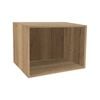 Kaboodle 460 x 500-600mm Hazelnut V Customisable Microwave Open Shelf