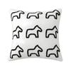 SOGA 45cm White Teddy Fleece Throw Pillow